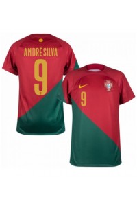 Portugali Andre Silva #9 Jalkapallovaatteet Kotipaita MM-kisat 2022 Lyhythihainen